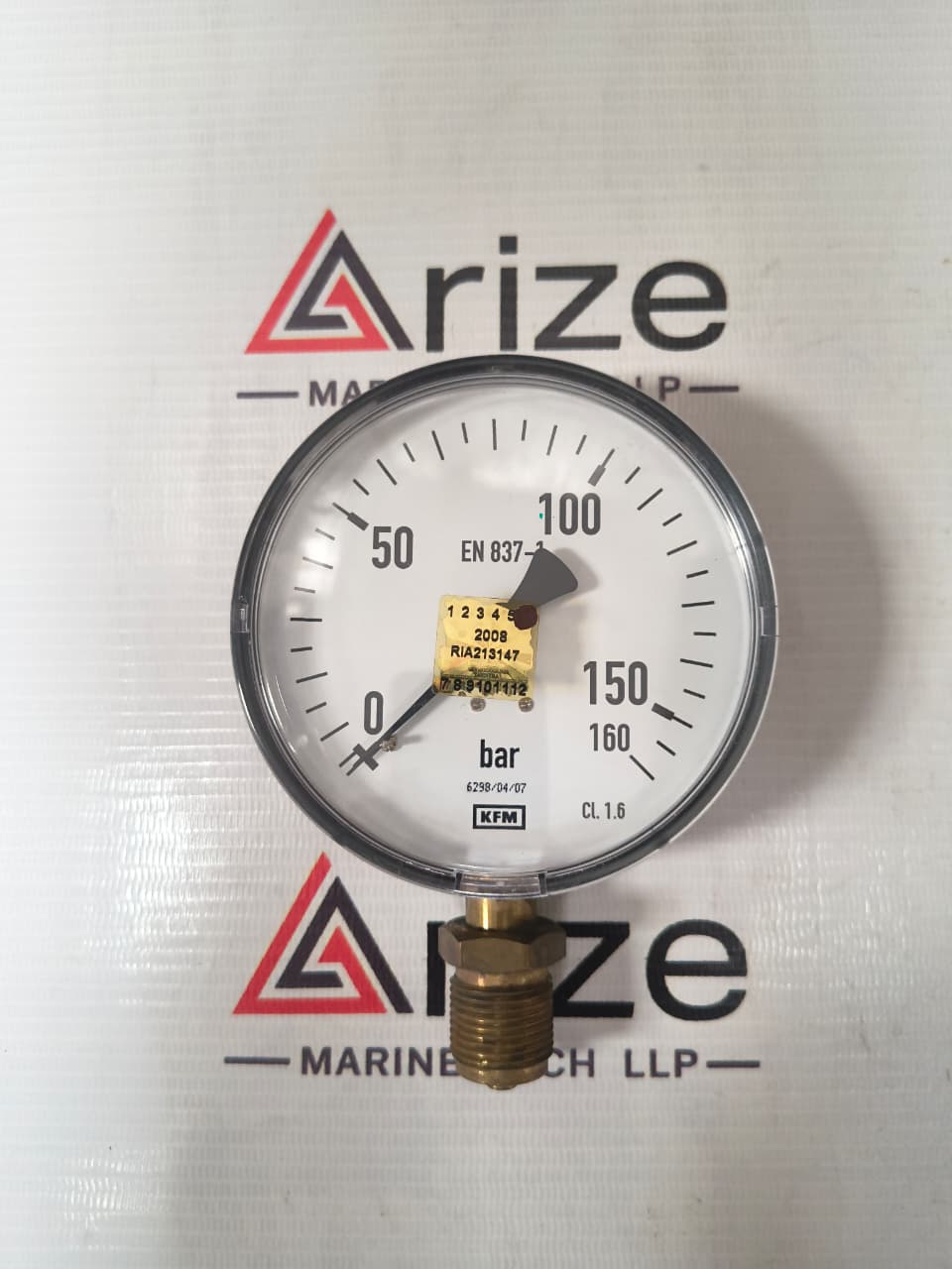 KMFPRESSURE GAUGE EN 837-1 0-160 BAR NEW